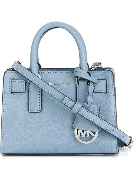 michael kors small blue handbags